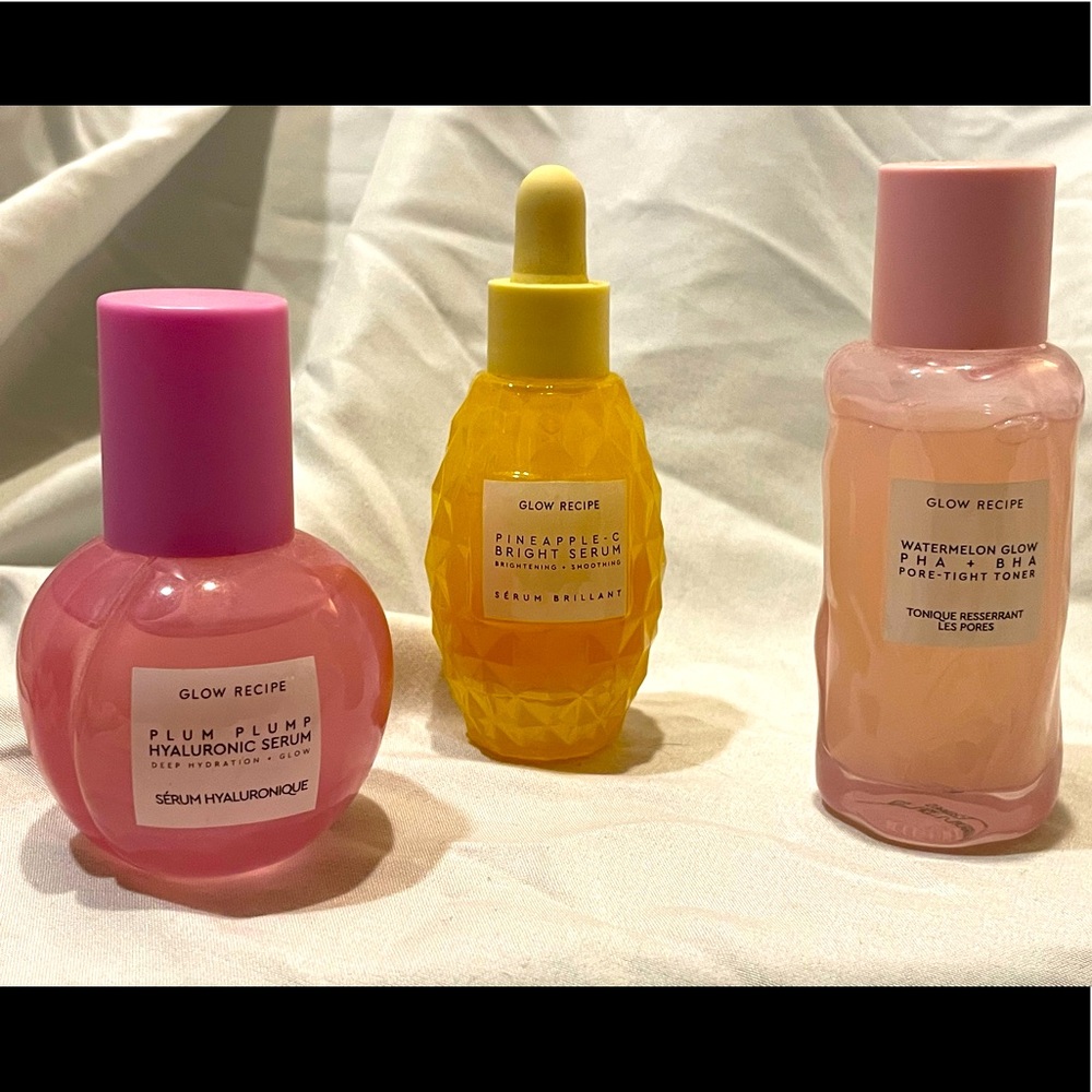 Glow recipe skin care all three included.